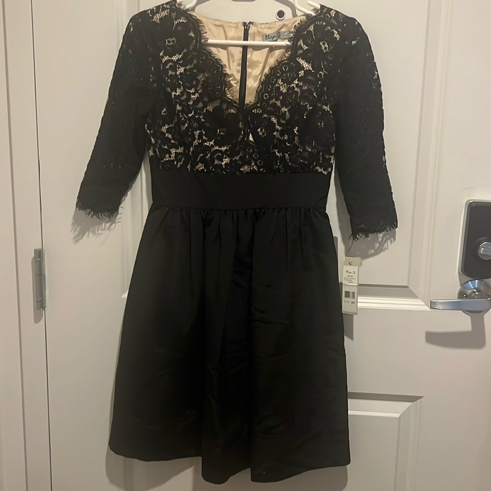Eliza J Black Lace Dress